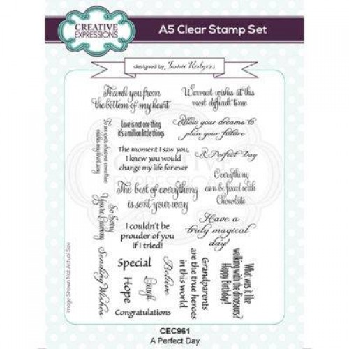 a perfect day  - Jamie rodgers clear stamp Collection cec961